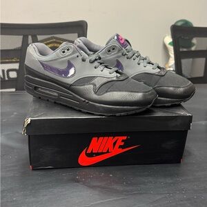Nike Air Max 1 Ripstop Black and Gray
